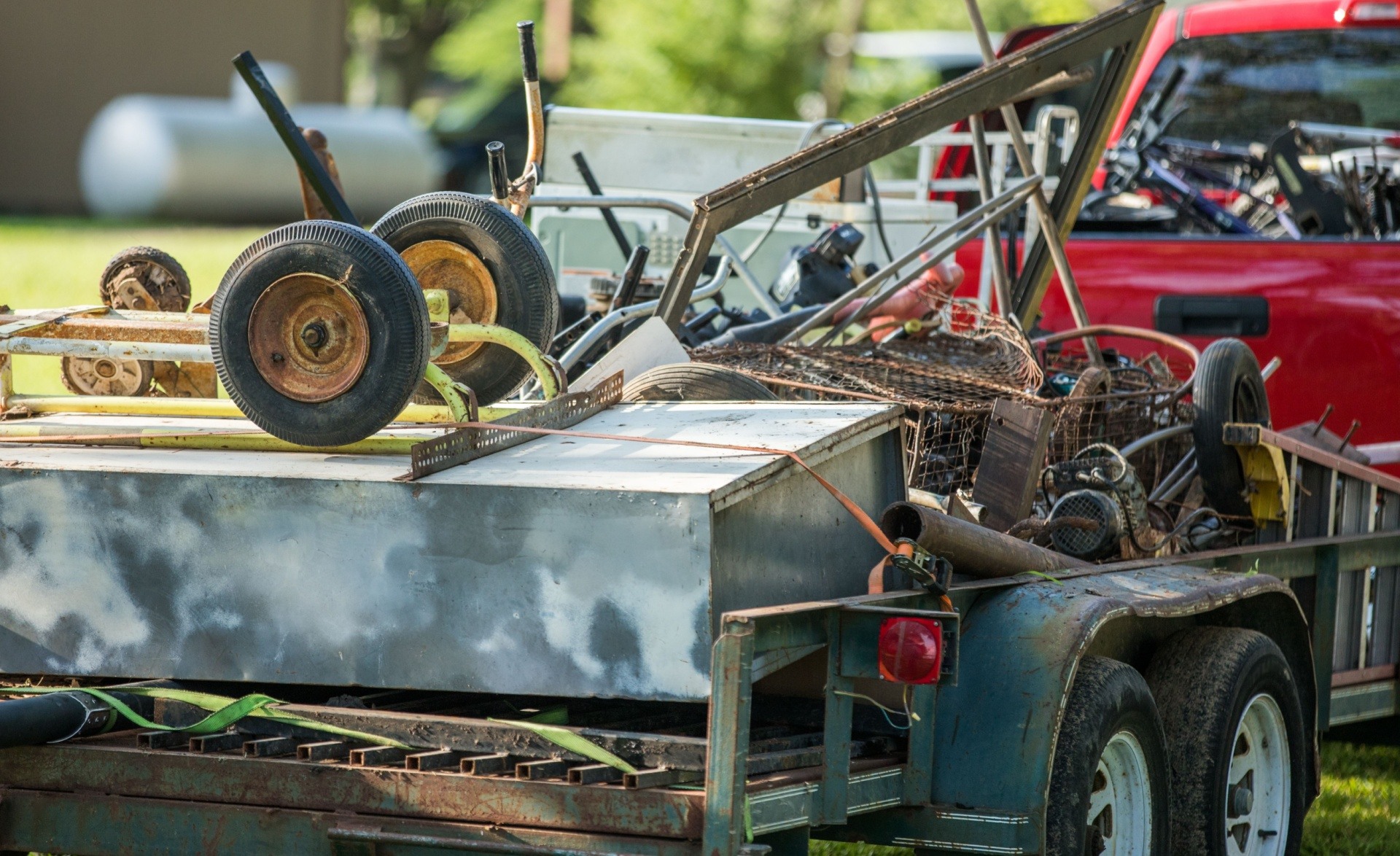 Junk hauling in a van